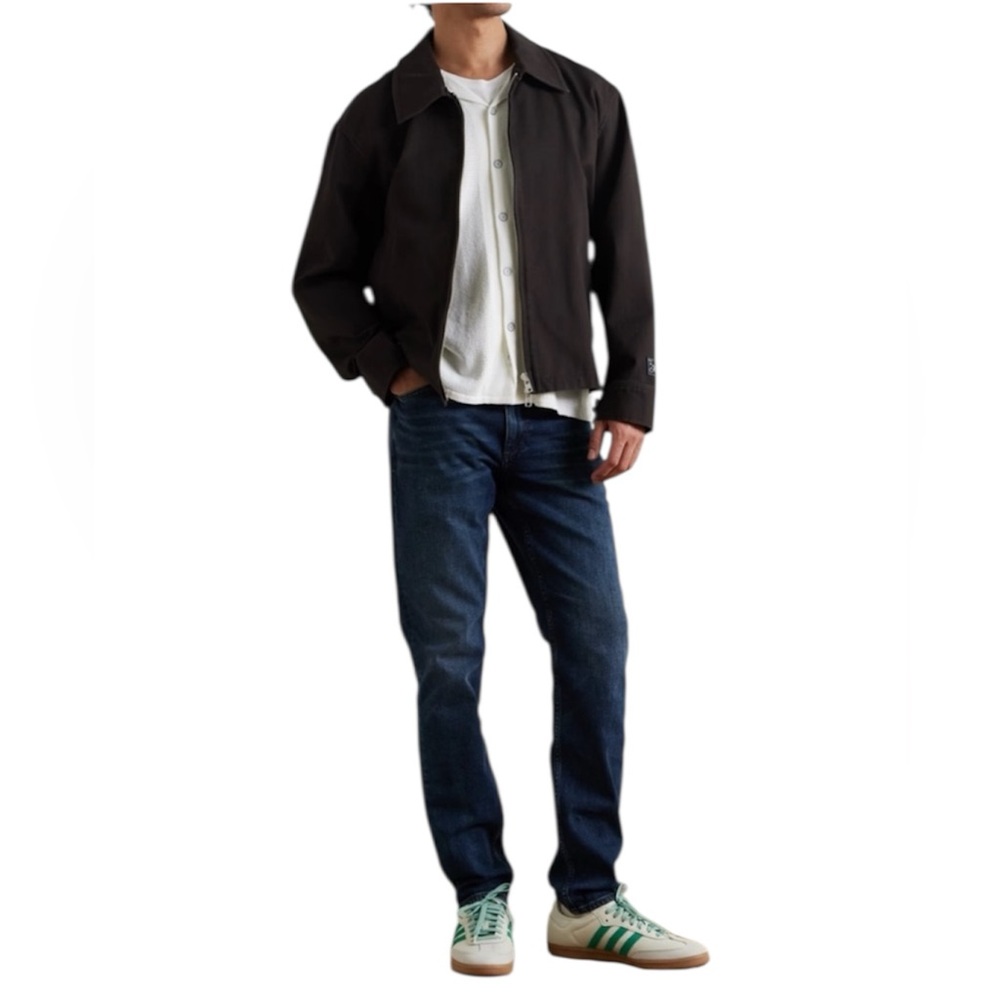 NEW RAG & BONE Fit 2 Slim Tonal Rinse Button Fly 38 x 32 Jeans Men’s Dark Indigo
